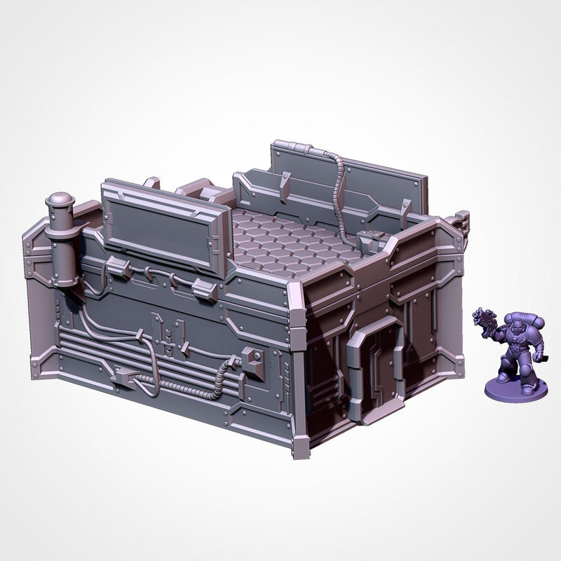 City Sci-Fi 3D printed terrain view 6