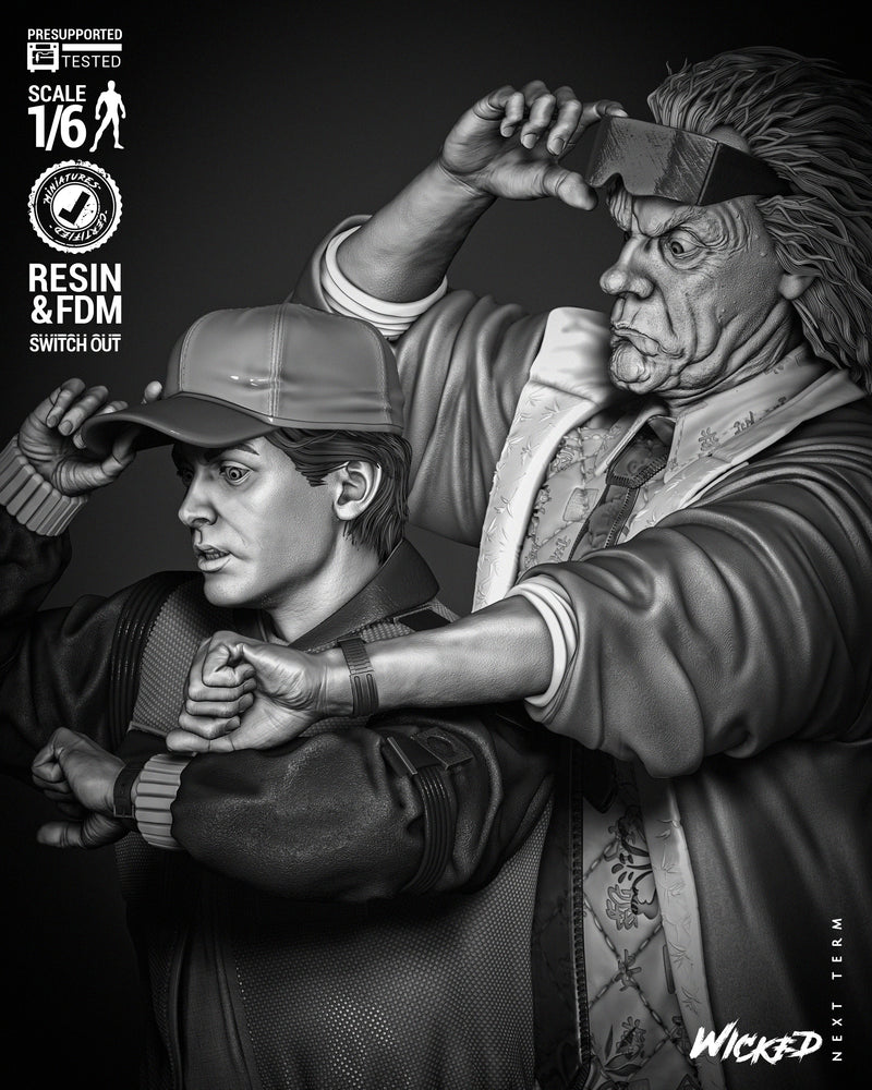 Back To The Future Diorama resin diorama kit view 6