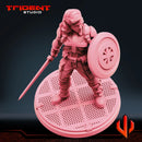 Captain Carter - Sculpt A Marvel MCP-compatible 40mm resin proxy miniature by Trident Miniatures - product image 6