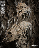 Black Heart Sculpture resin statue kit view 6