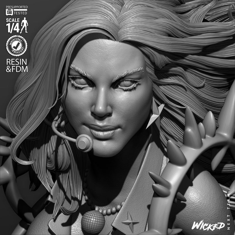 Dazzler Portrait Bust resin bust kit view 7
