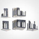 Cathedral Ruins 01 3D printed terrain view 7