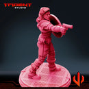 Captain Carter - Sculpt D Marvel MCP-compatible 40mm resin proxy miniature by Trident Miniatures - product image 7