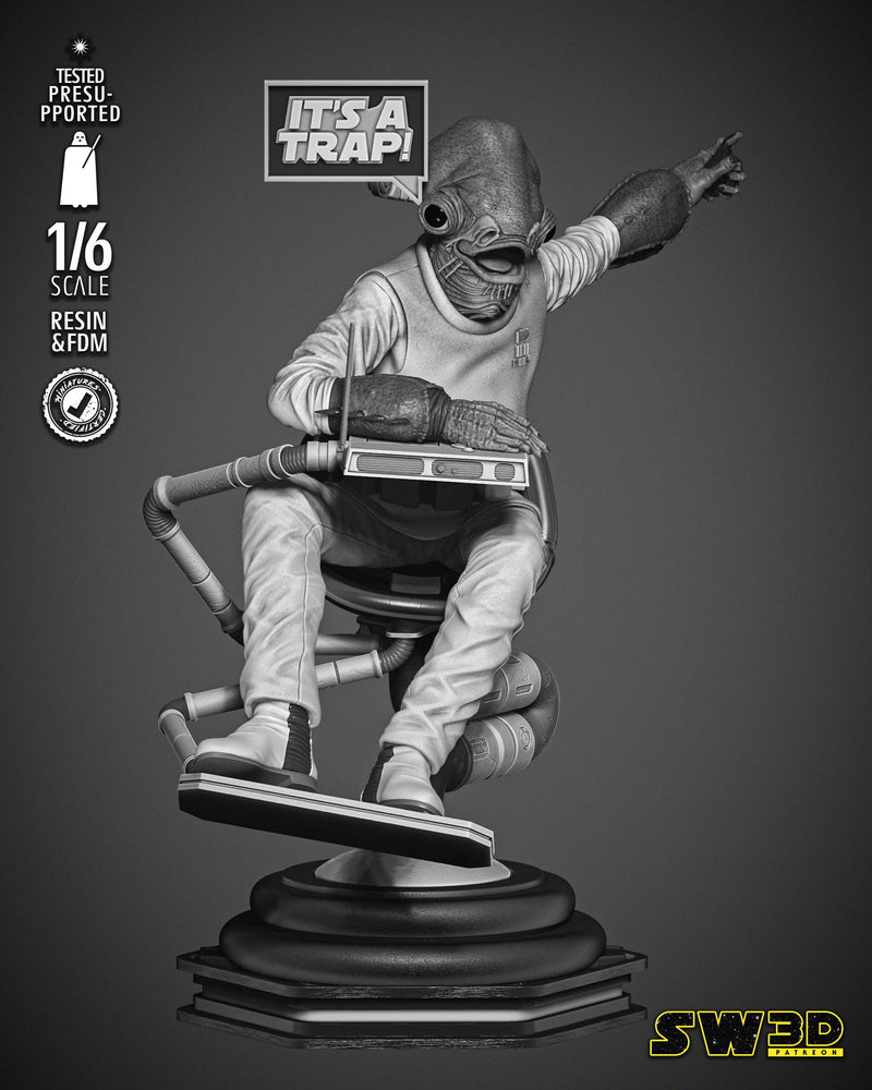 Ackbar Admiral Sculpture