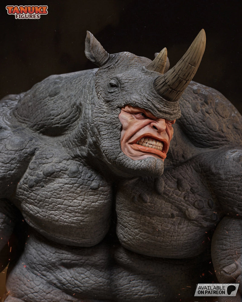 Rhino Resin Statue & Bust - Full Size view 7