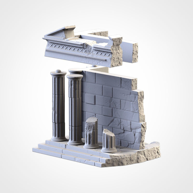 Classic Temples 3D printed terrain view 7