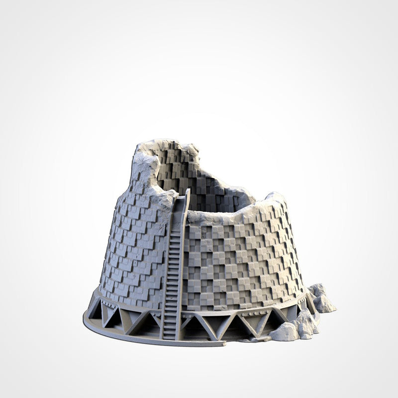 Nuclear Plants 3D printed terrain view 7