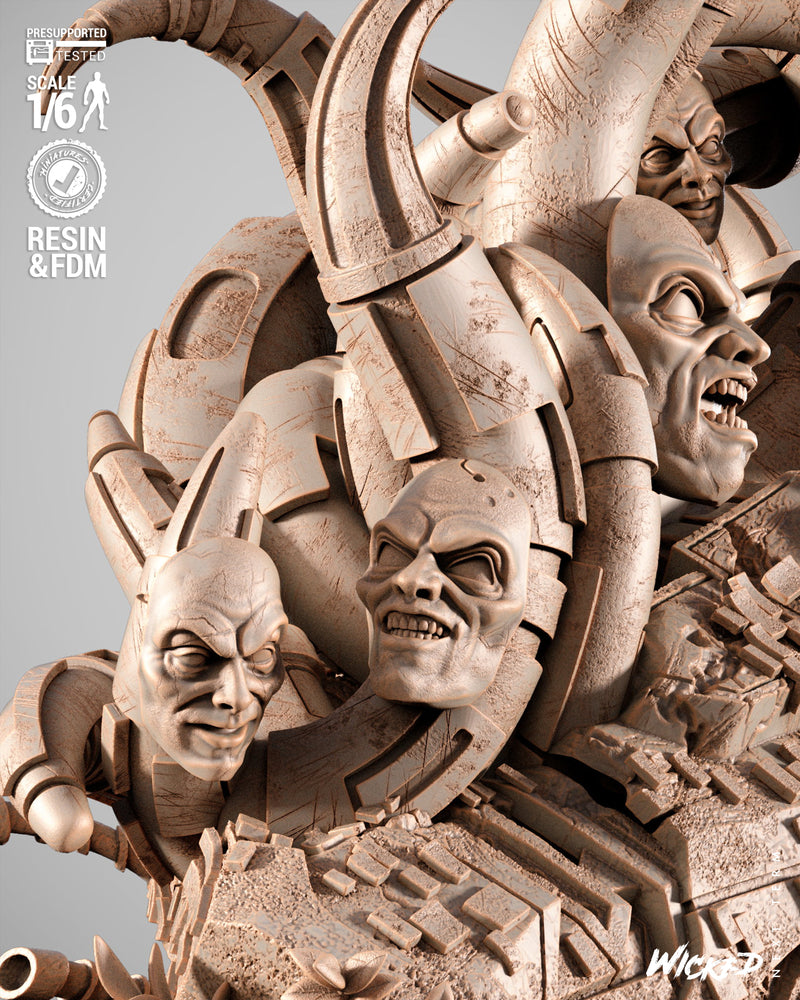 Banshee Sculpture resin statue kit view 7