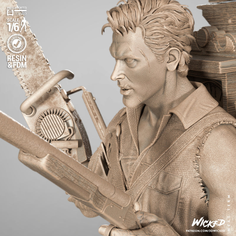 Ash Sculpture resin statue kit view 7