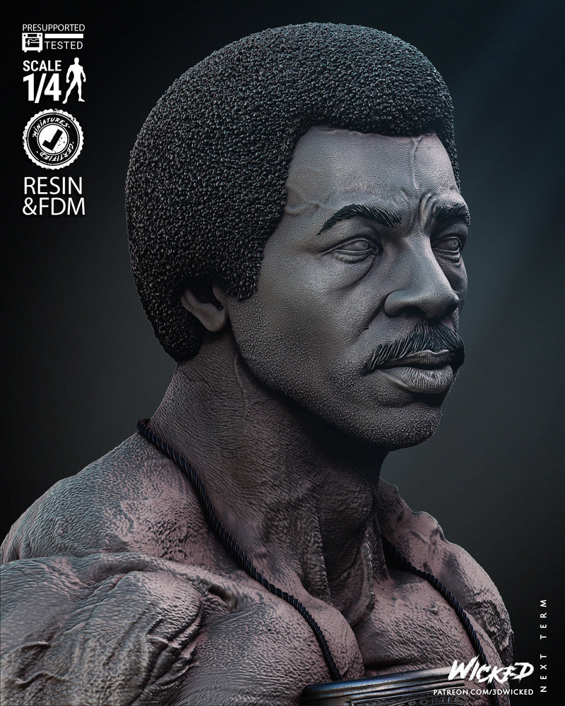 Apollo Creed Portrait Bust resin bust kit view 7