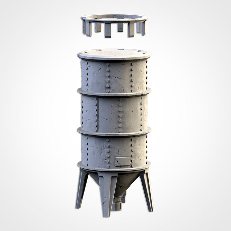 Silos & Storage Tanks 3D printed terrain view 7