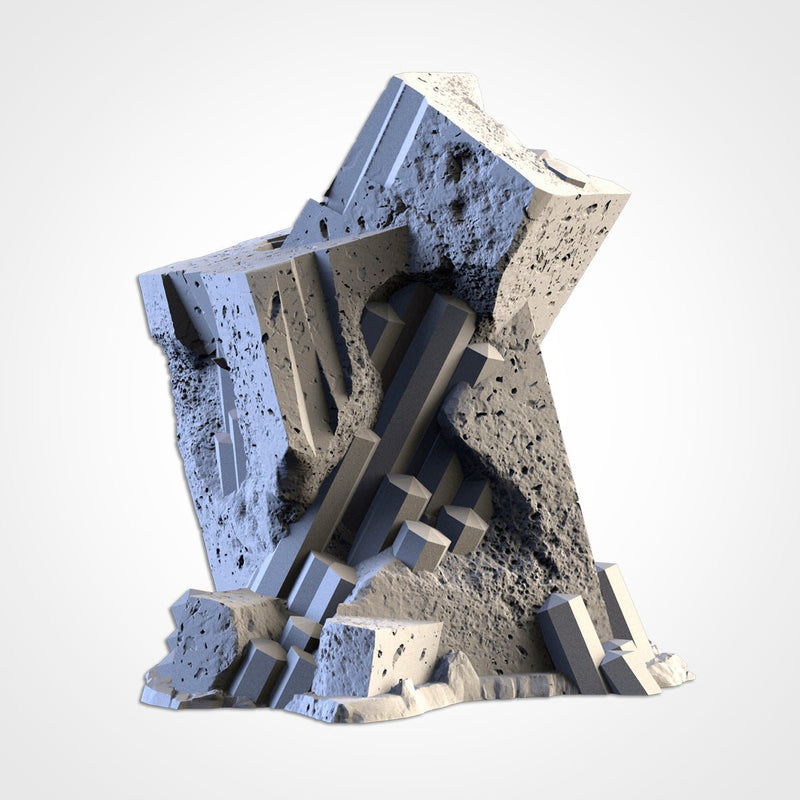 Basalt Crystals 3D printed terrain view 7