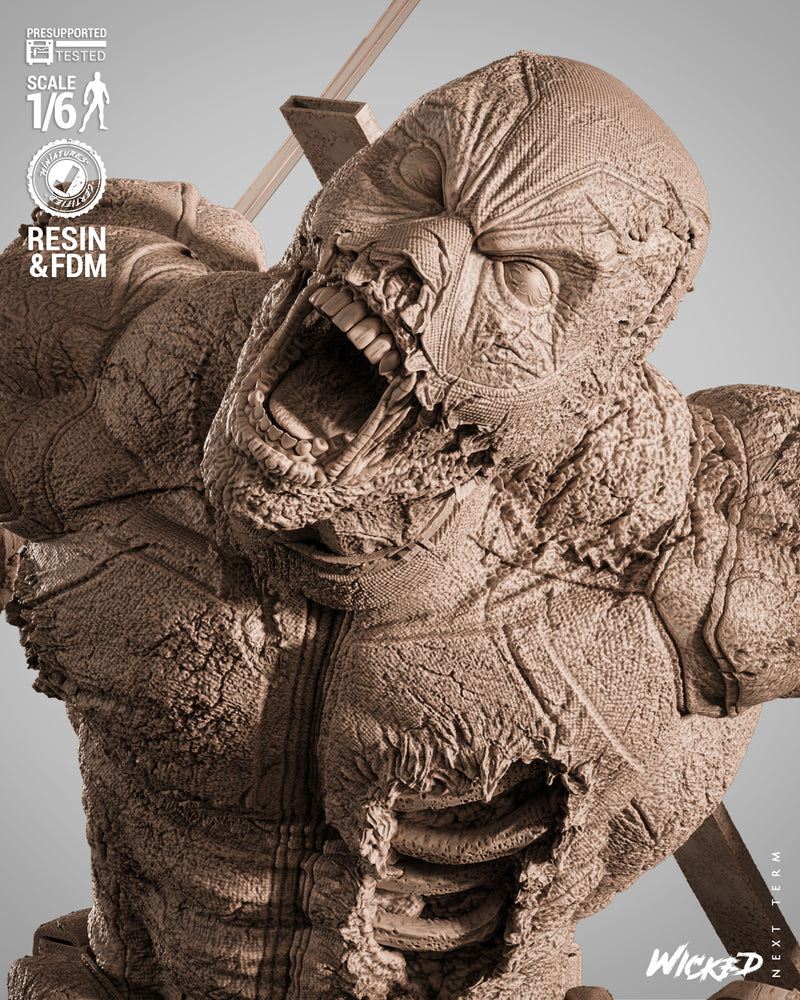 Deadpool Zombie Sculpture resin statue kit view 7