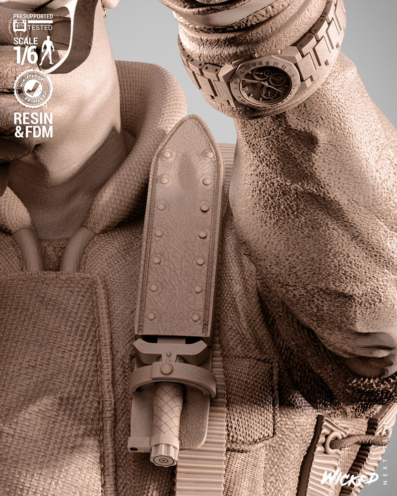 Chris Resident Evil Sculpture resin statue kit view 7