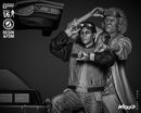 Back To The Future Diorama With DeLorean resin diorama kit view 7