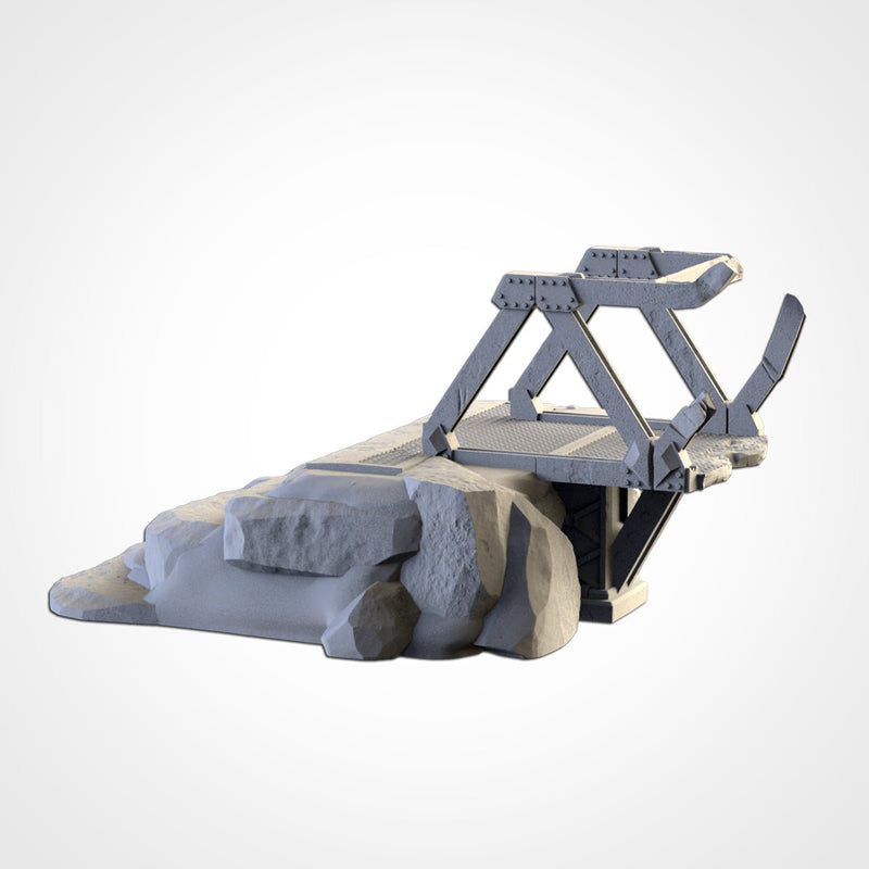 Metallic Bridges 3D printed terrain view 7