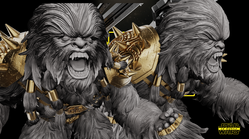 Black Krrsantan Sculpture