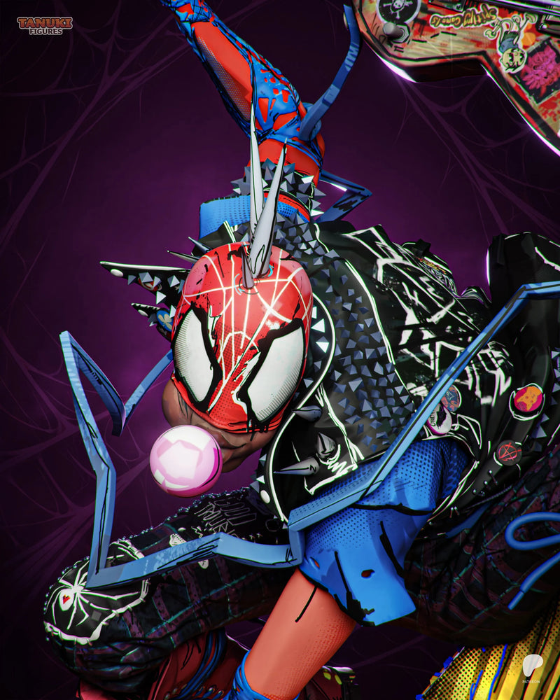 Spider-Punk Resin Statue & Bust - Full Size view 7