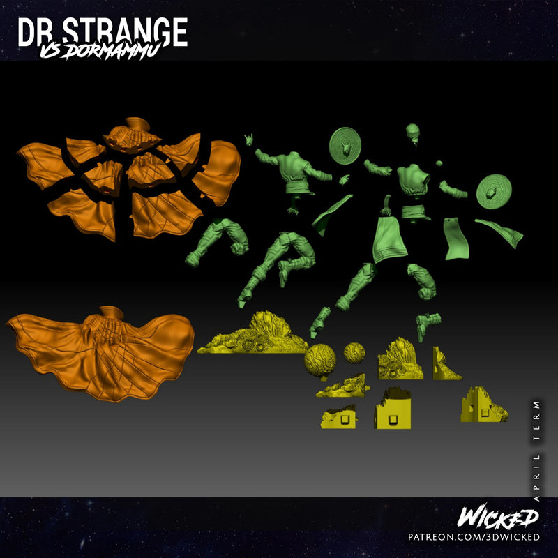 Doctor Strange Sculpture resin statue kit view 7