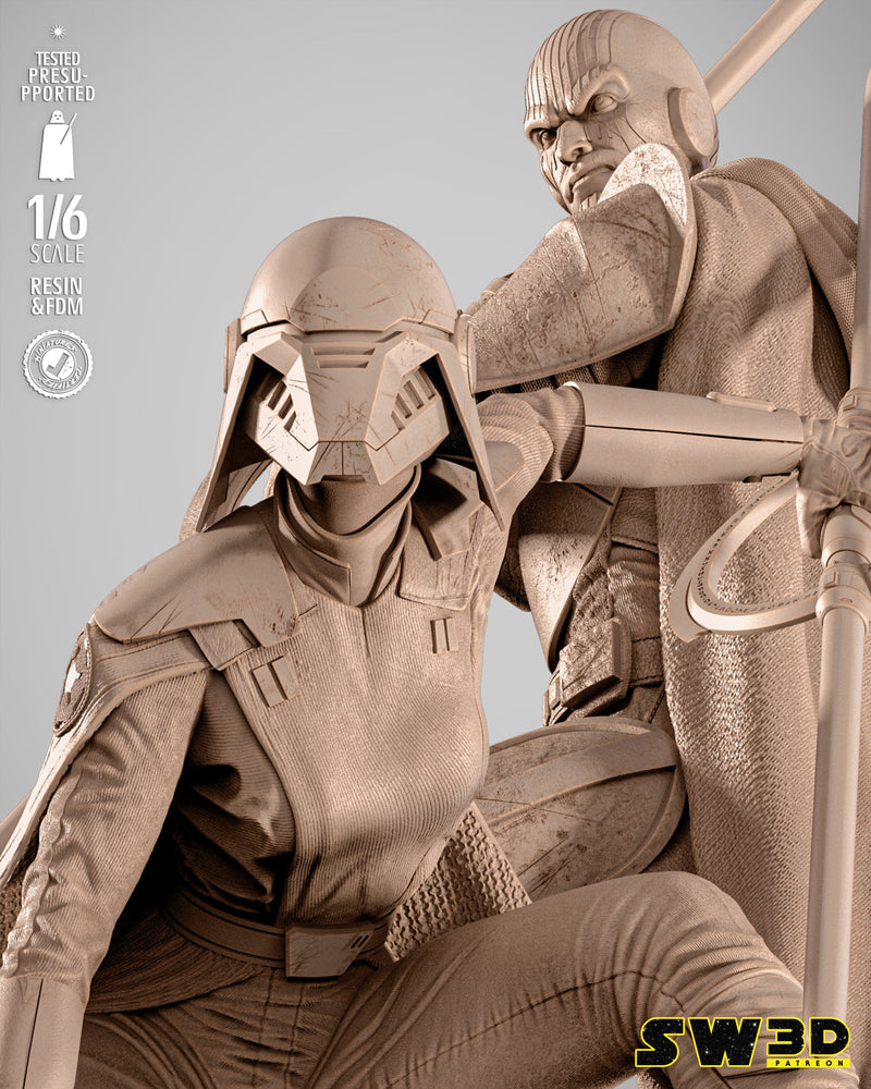 SW3D October 2025 Term Grand Inquisitor and Second Sister Diorama
