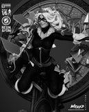 Black Cat Sculpture resin statue kit view 7