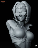 Faye Resin Statue & Bust - Bust view 7