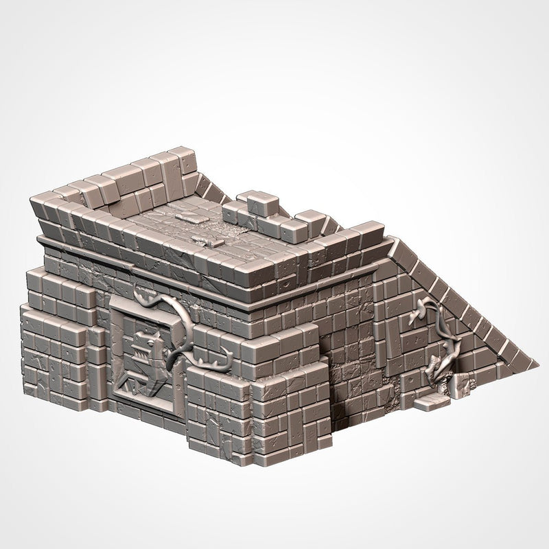 Buildings In The Jungle 3D printed terrain view 7