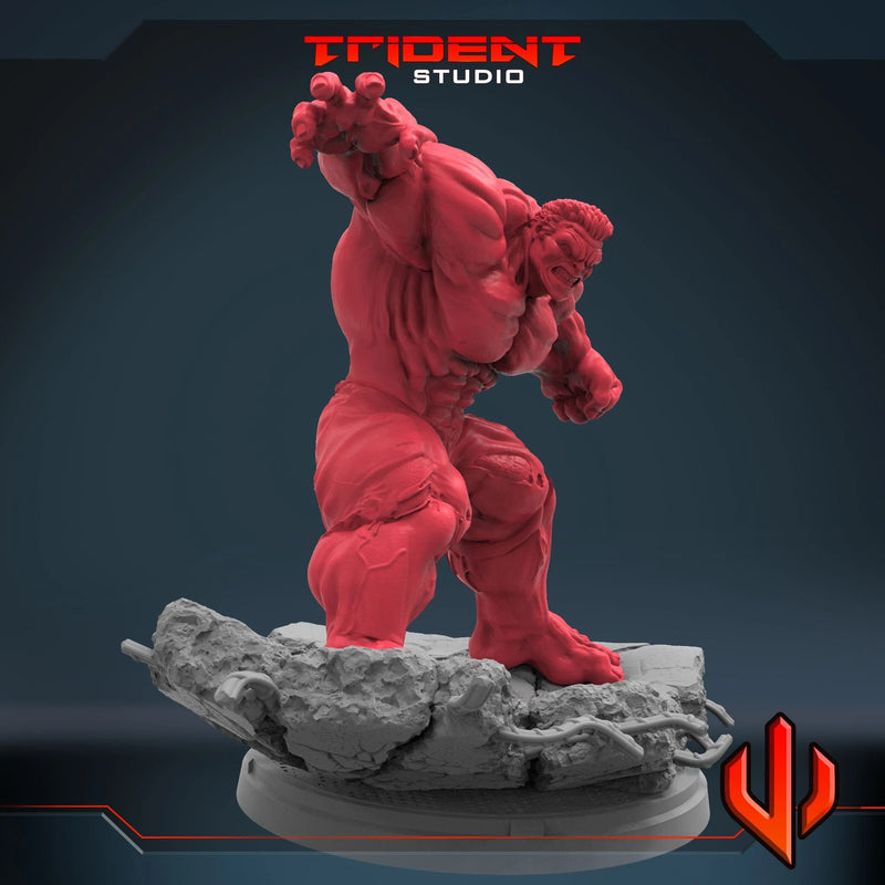 Hulk Vs Juggernaut Marvel MCP-compatible 40mm resin proxy miniature by Trident Miniatures - product image 7