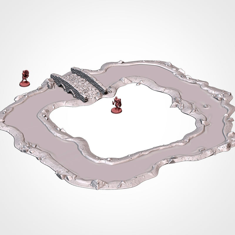 Classic Modular River 3D printed terrain view 7