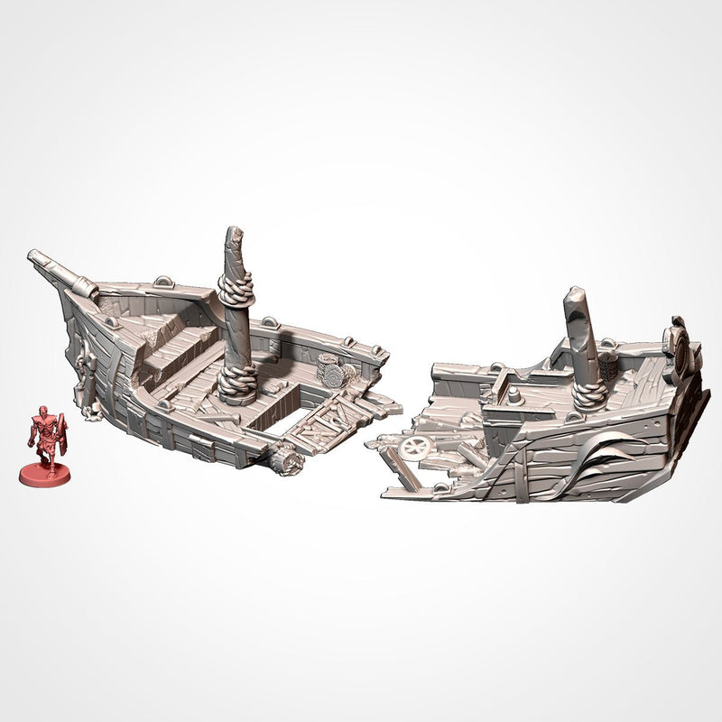 Ships Aground 3D printed terrain view 7