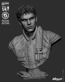 Chris Resident Evil Portrait Bust resin bust kit view 7