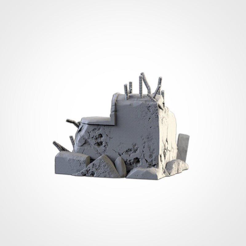 City Debris 3D printed terrain view 7
