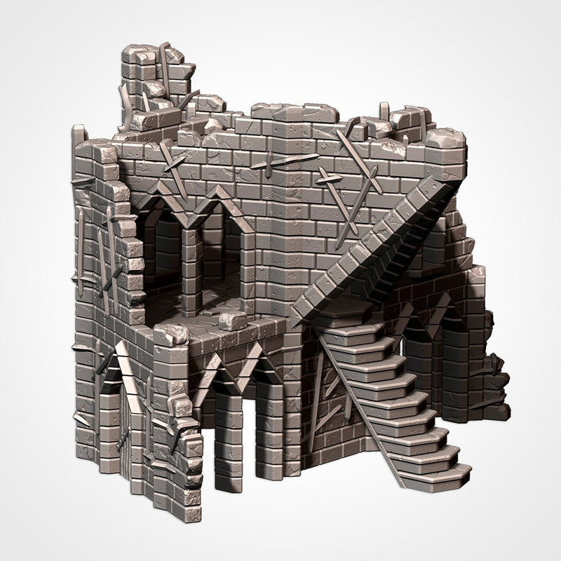 Cursed Fortress 3D printed terrain view 7