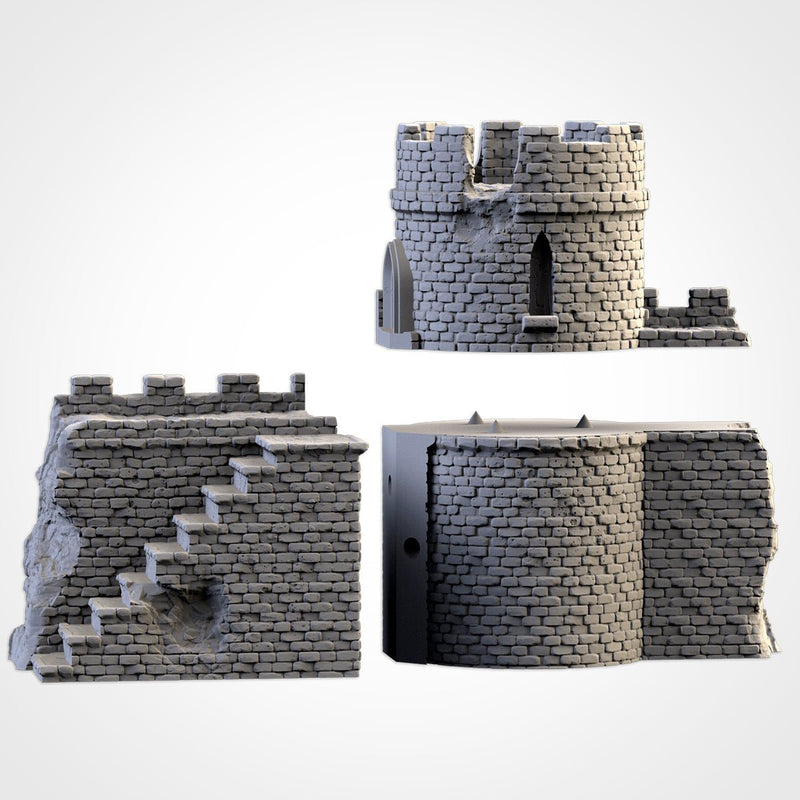 Ruined Castle 3D printed terrain view 7