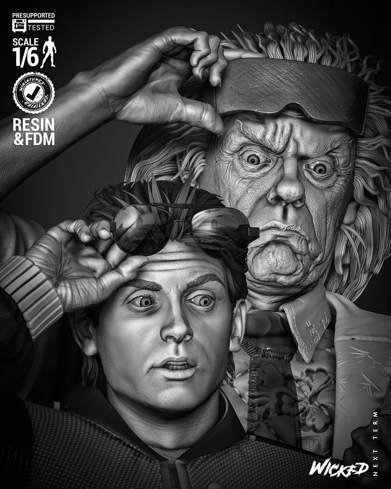 Back To The Future Diorama resin diorama kit view 7