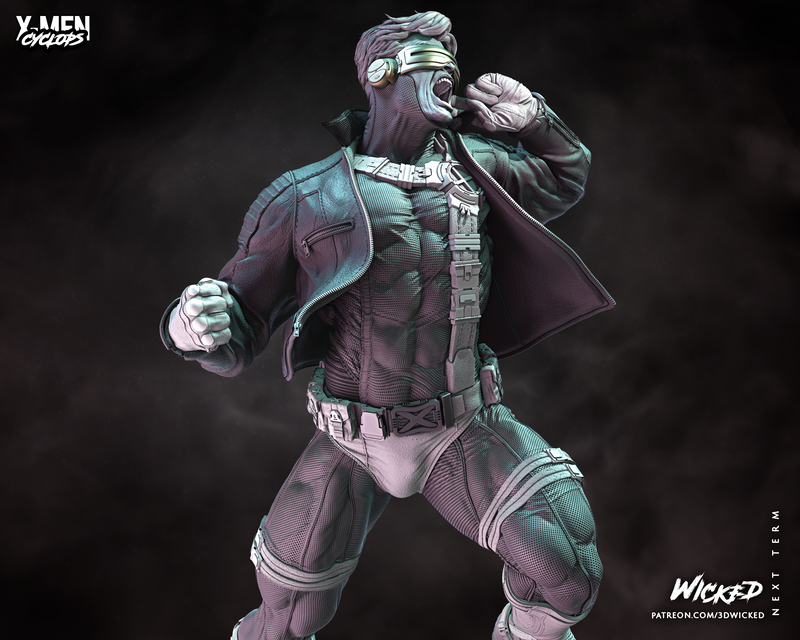 Cyclops Sculpture resin statue kit view 7