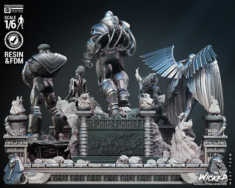 Apocalypse and Horseman Diorama resin diorama kit view 7
