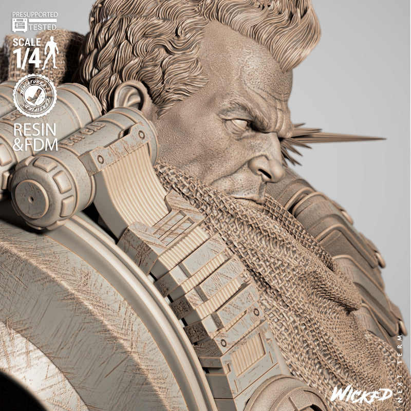 Cable 2025 Portrait Bust resin bust kit view 7