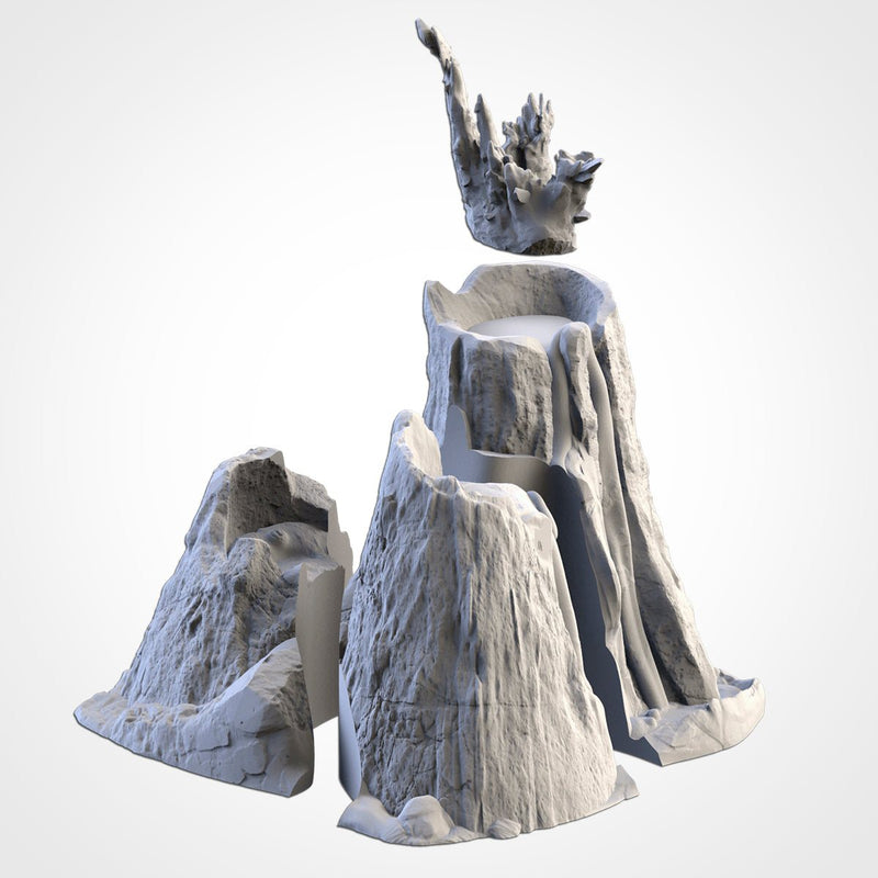 Basaltic Volcanoes 3D printed terrain view 7