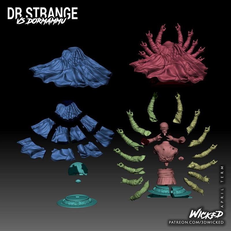 Doctor Strange Bust resin bust kit view 7