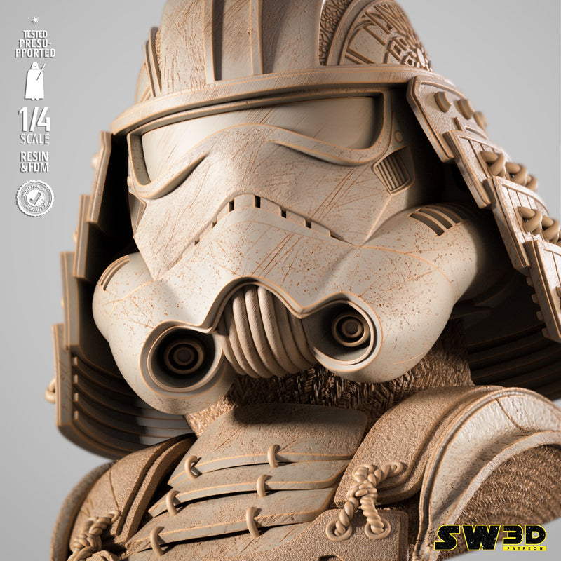 Stormtrooper Samurai Portrait Bust