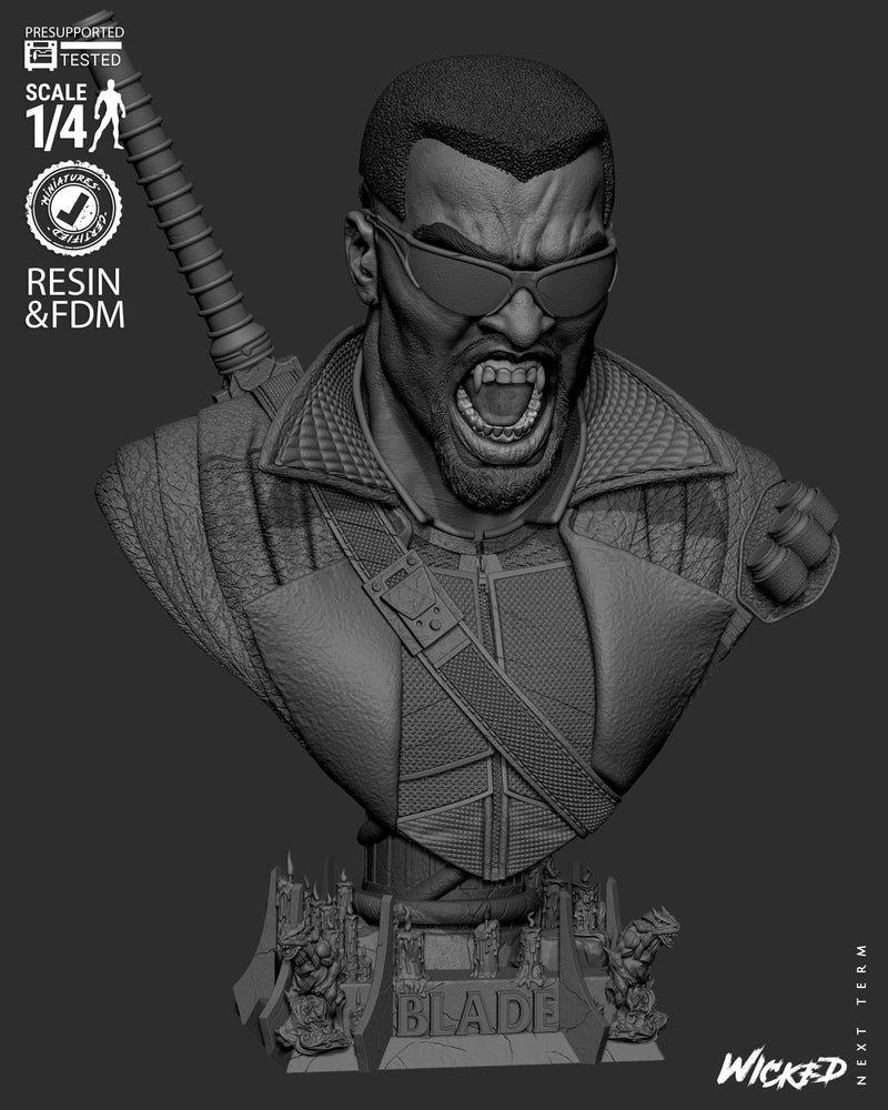 Blade Portrait Bust resin bust kit view 7