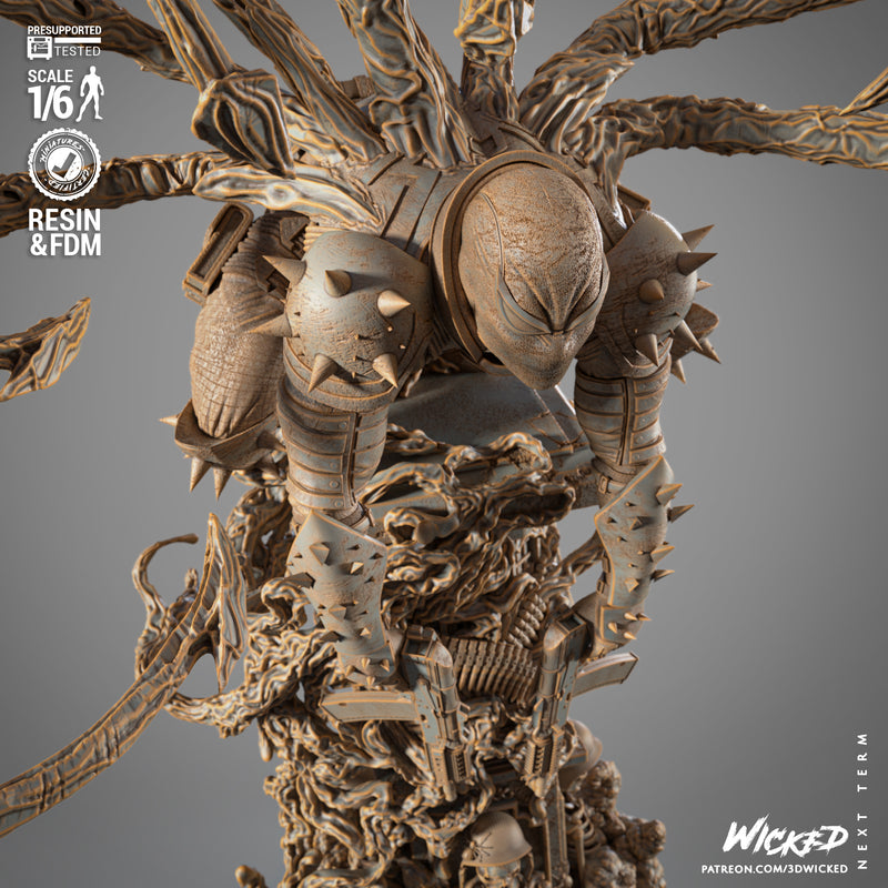 Agent Venom Sculpture resin statue kit view 7