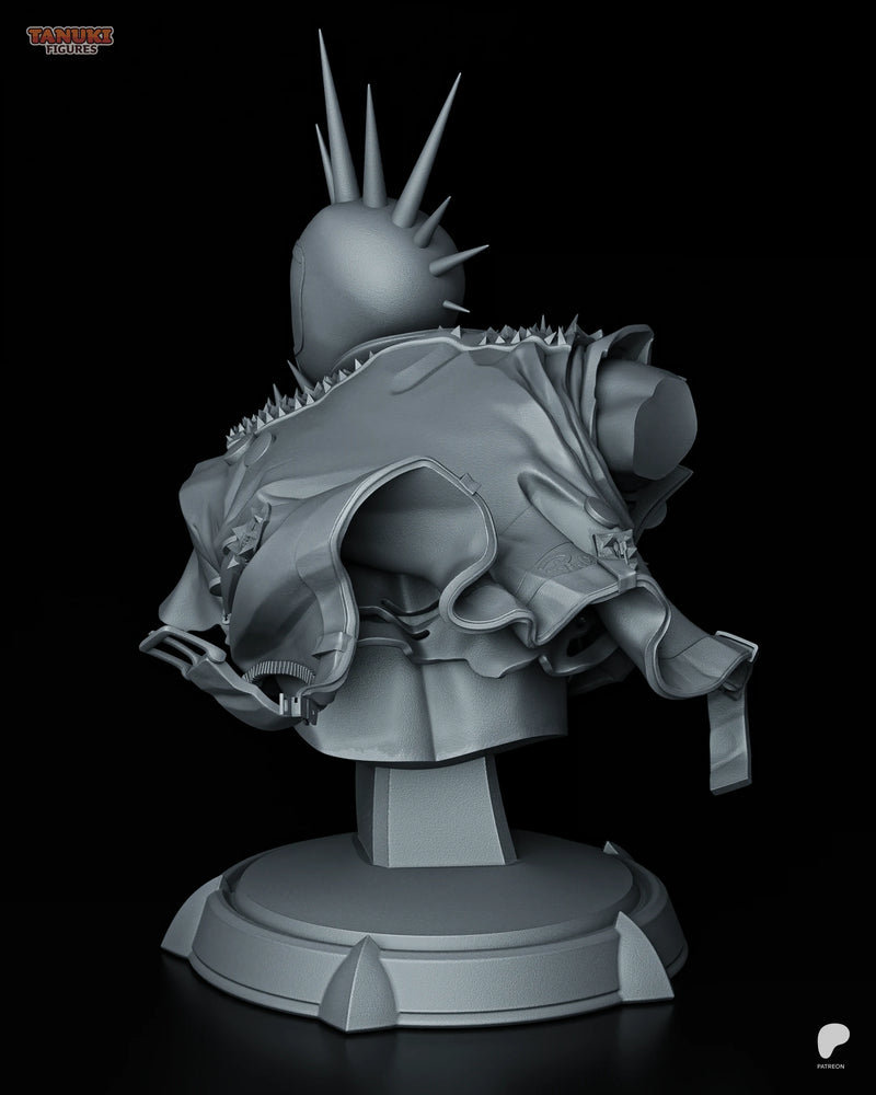 Spider-Punk Resin Statue & Bust - Bust view 7