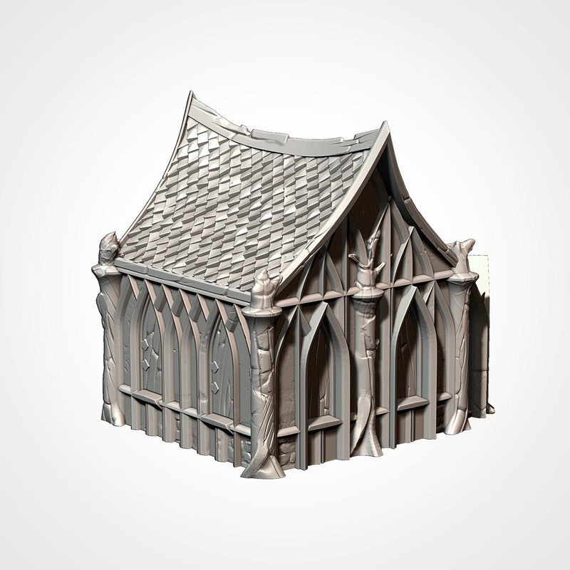 Wood Elf Village 3D printed terrain view 7