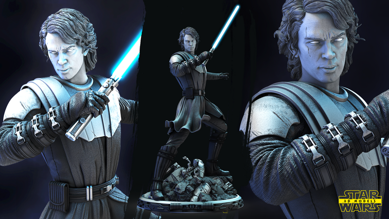 Anakin Skywalker (Clone Wars) Sculpture