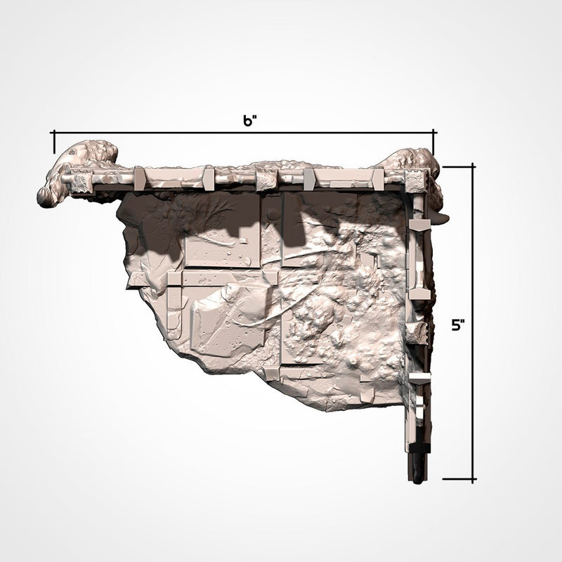 Infected Ruins GW 10th 3D printed terrain view 7