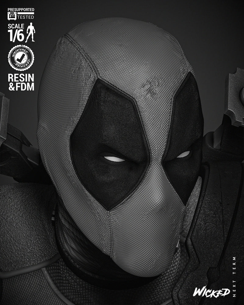Deadpool 2024 Sculpture resin statue kit view 7