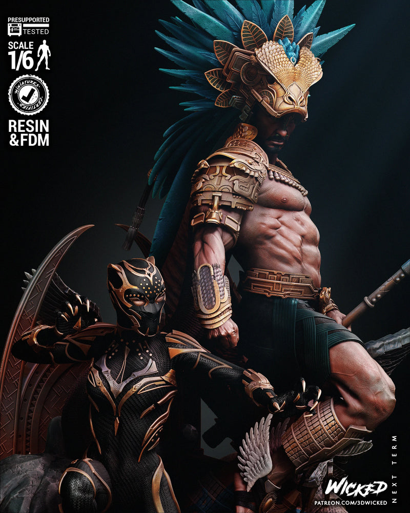 Black Panther and Namor Diorama resin diorama kit view 7