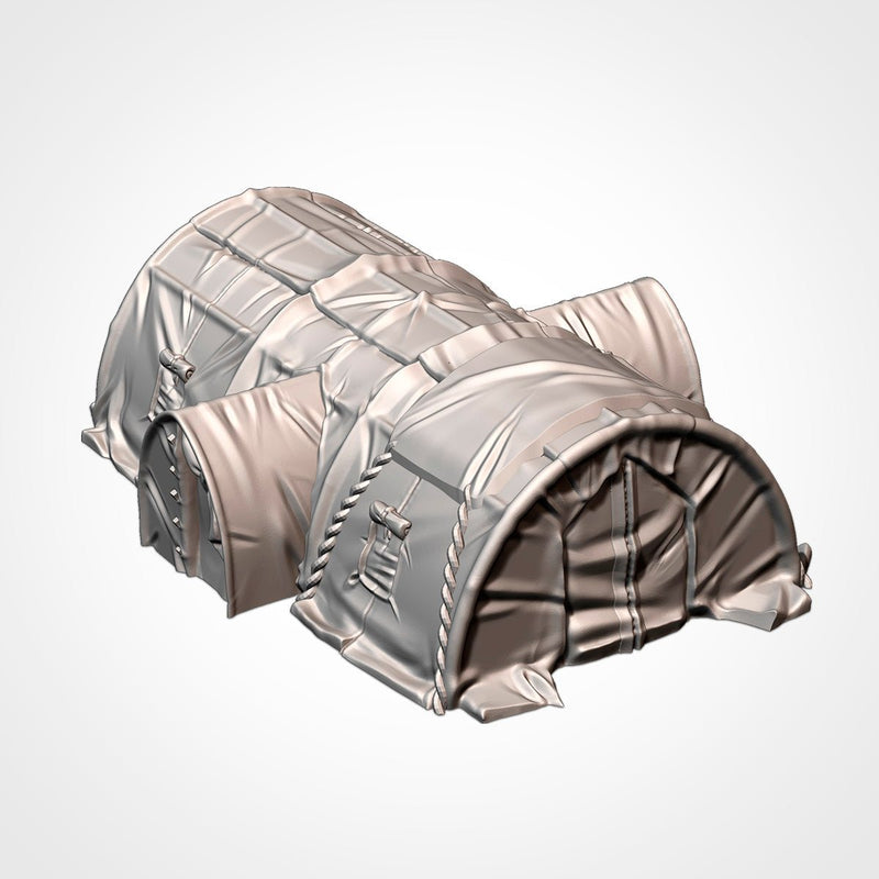 Military Barracks 3D printed terrain view 7